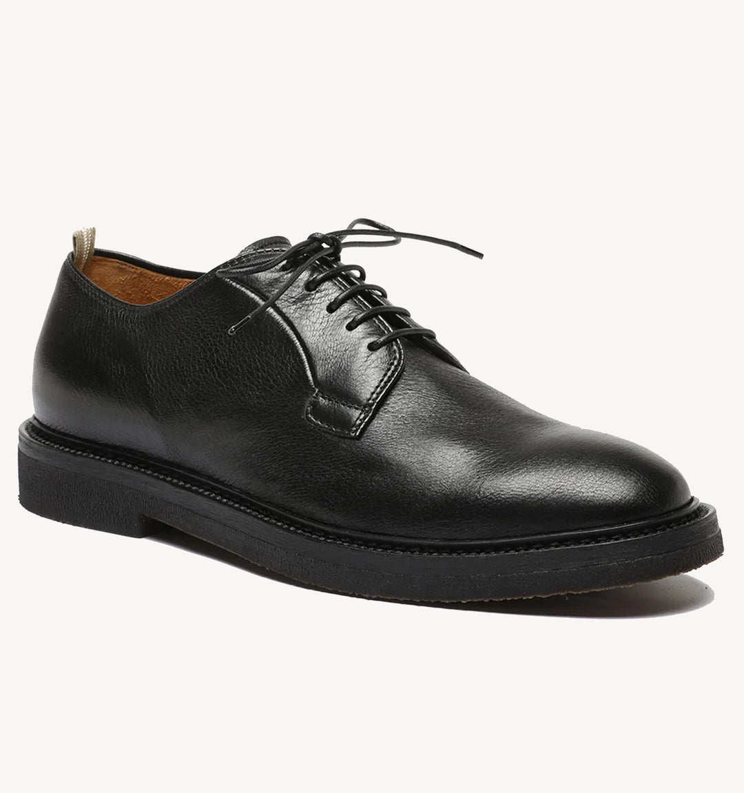 Officine Creative Hopkins Flexi Derby Shoe in Black