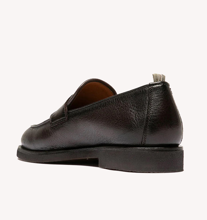 Officine Creative Opera Flexi Penny Loafer in Dark Brown