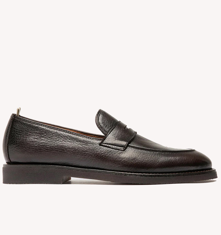Officine Creative Opera Flexi Penny Loafer in Dark Brown
