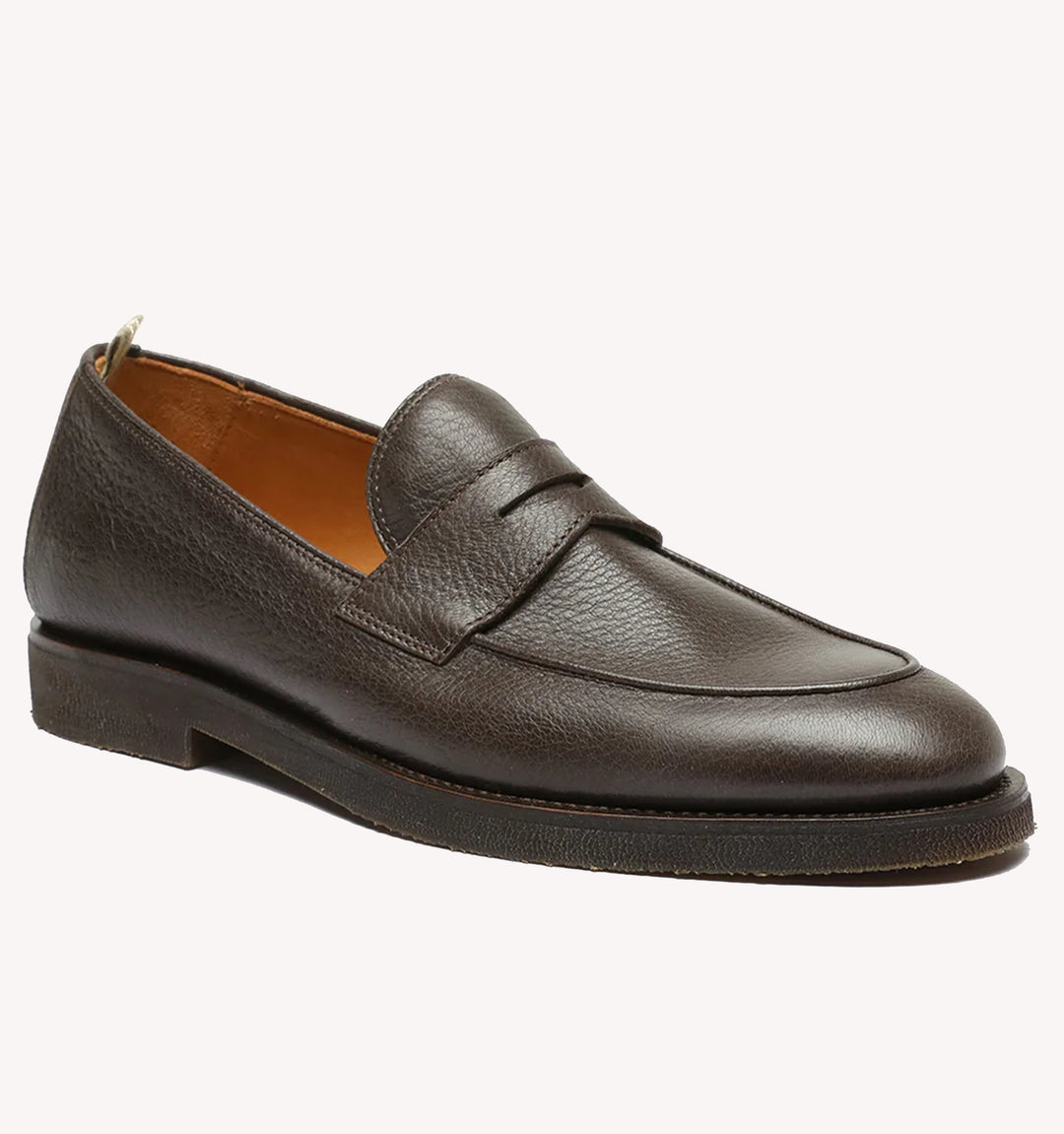 Officine Creative Opera Flexi Penny Loafer in Dark Brown