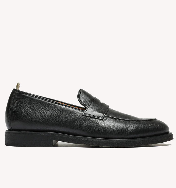 Officine Creative Opera Flexi Penny Loafer in Black