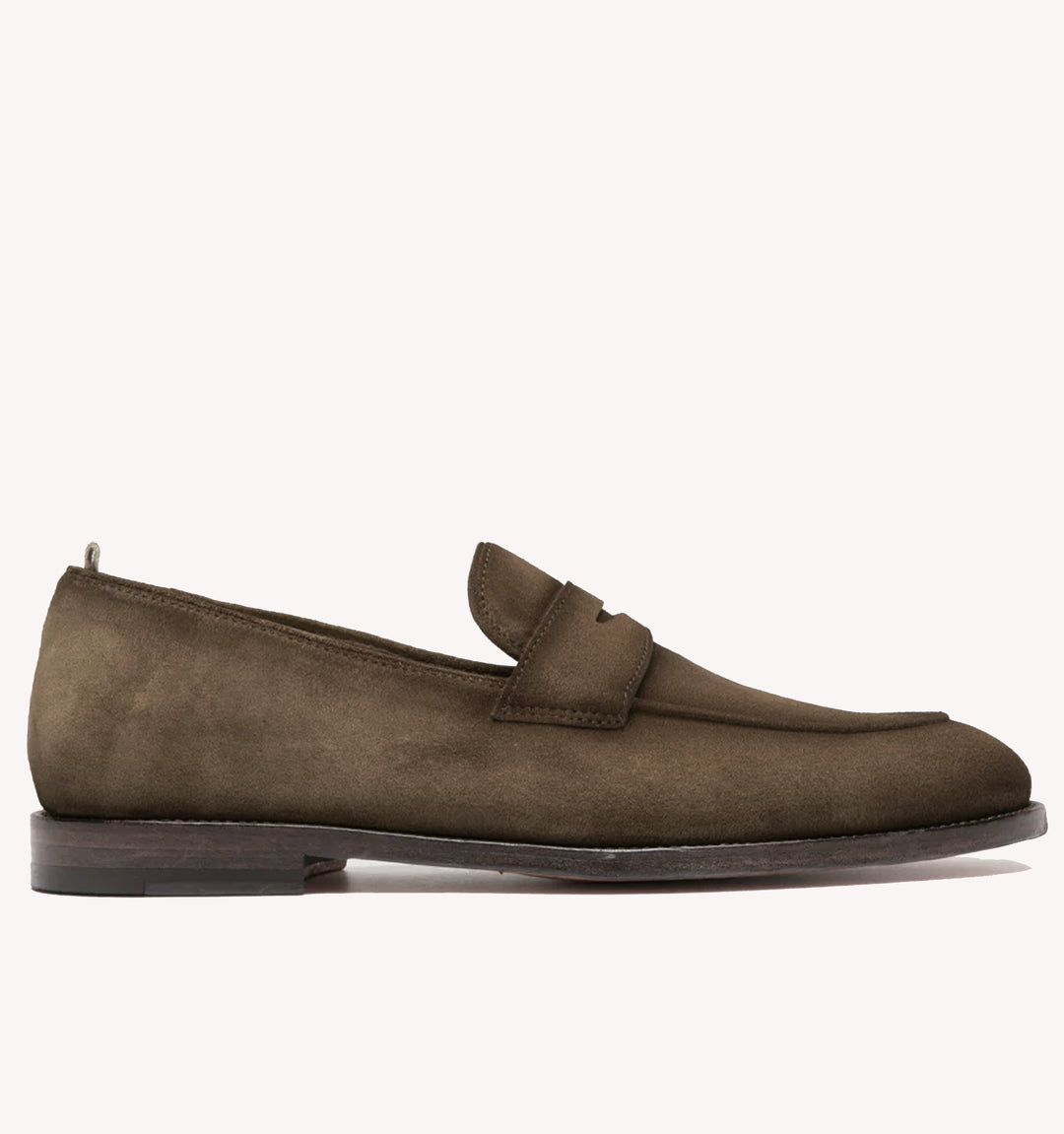 Officine Creative Opera Suede Penny Loafer in Lead