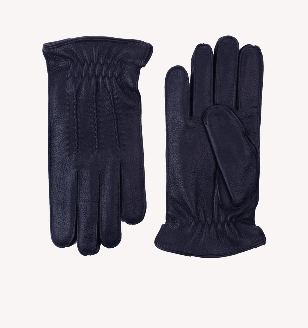 Orciani Drummed Gloves in Navy