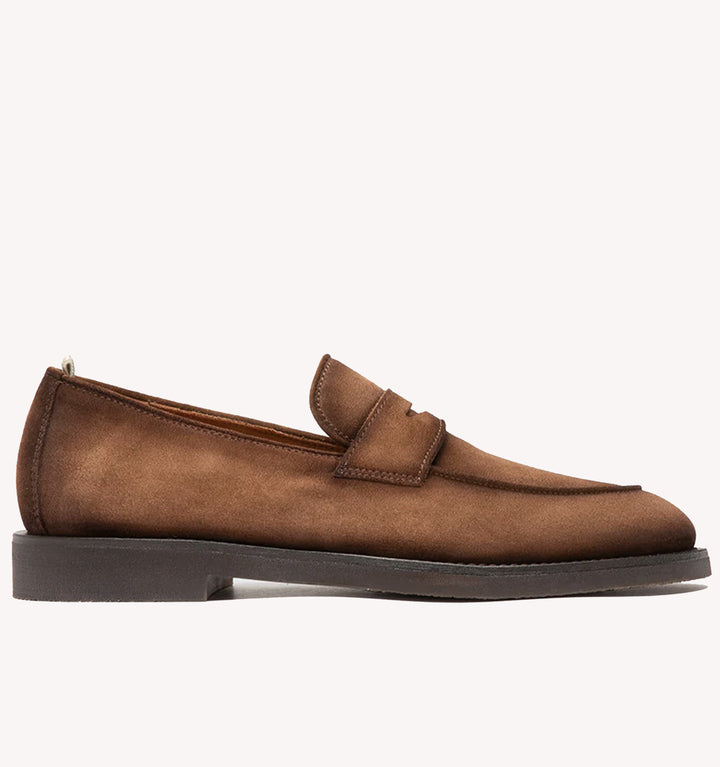 Officine Creative Opera Flexi Penny Loafer in Castagno