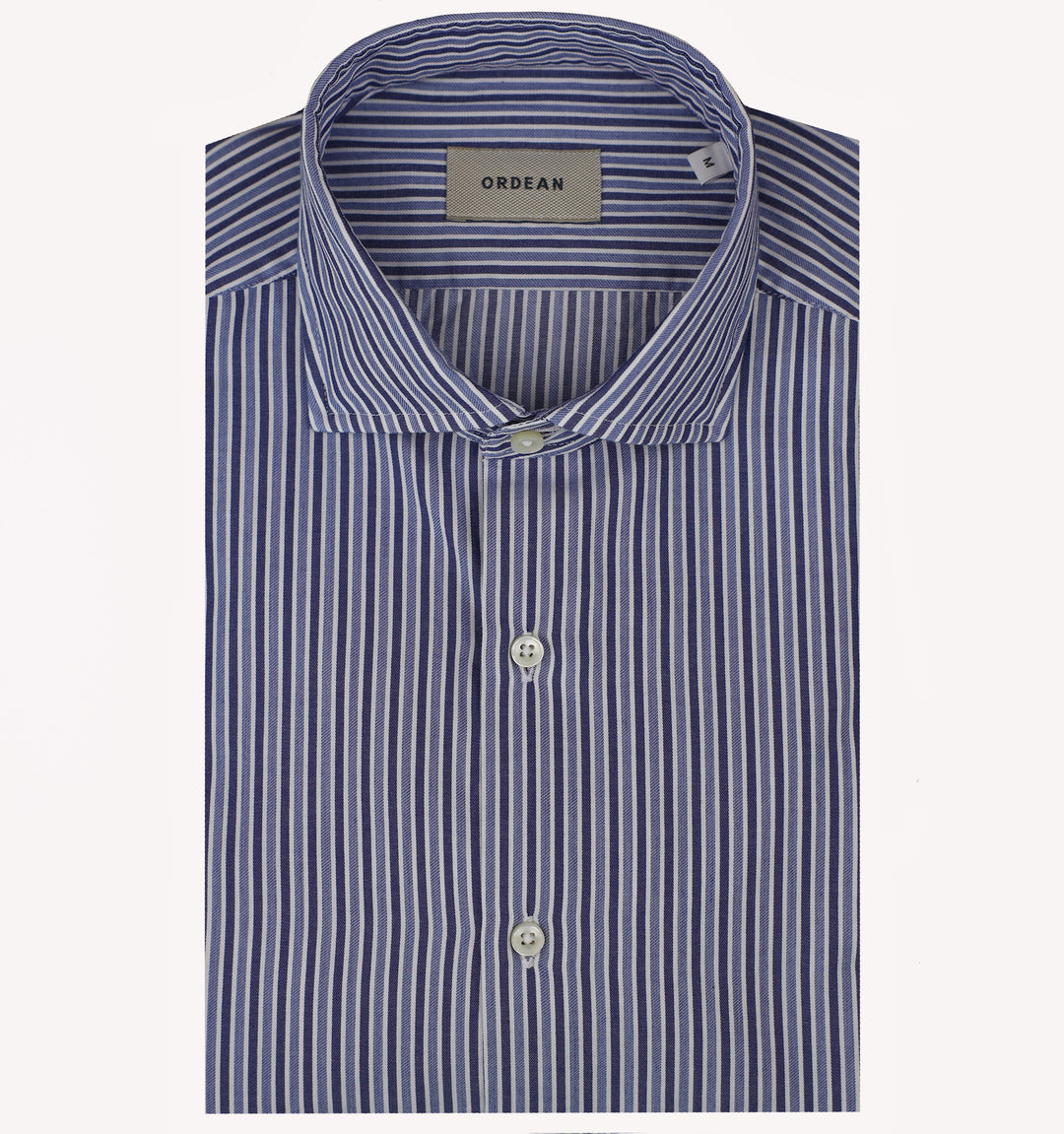 Ordean Stripe Sport Shirt in Navy Blue