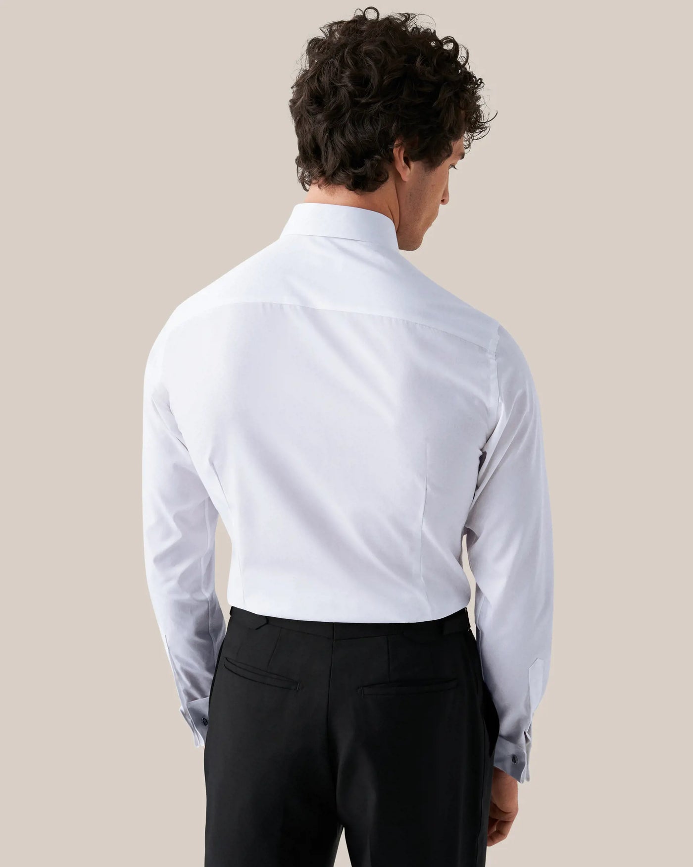 Eton Piqué Tuxedo Shirt in White