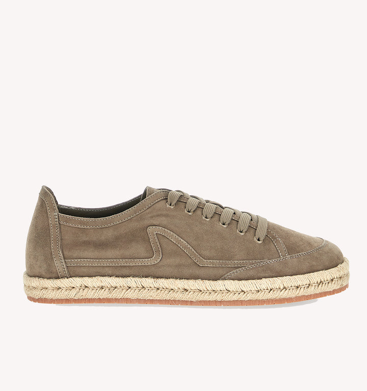 Paul & Shark Lace Up Espadrilles in Taupe