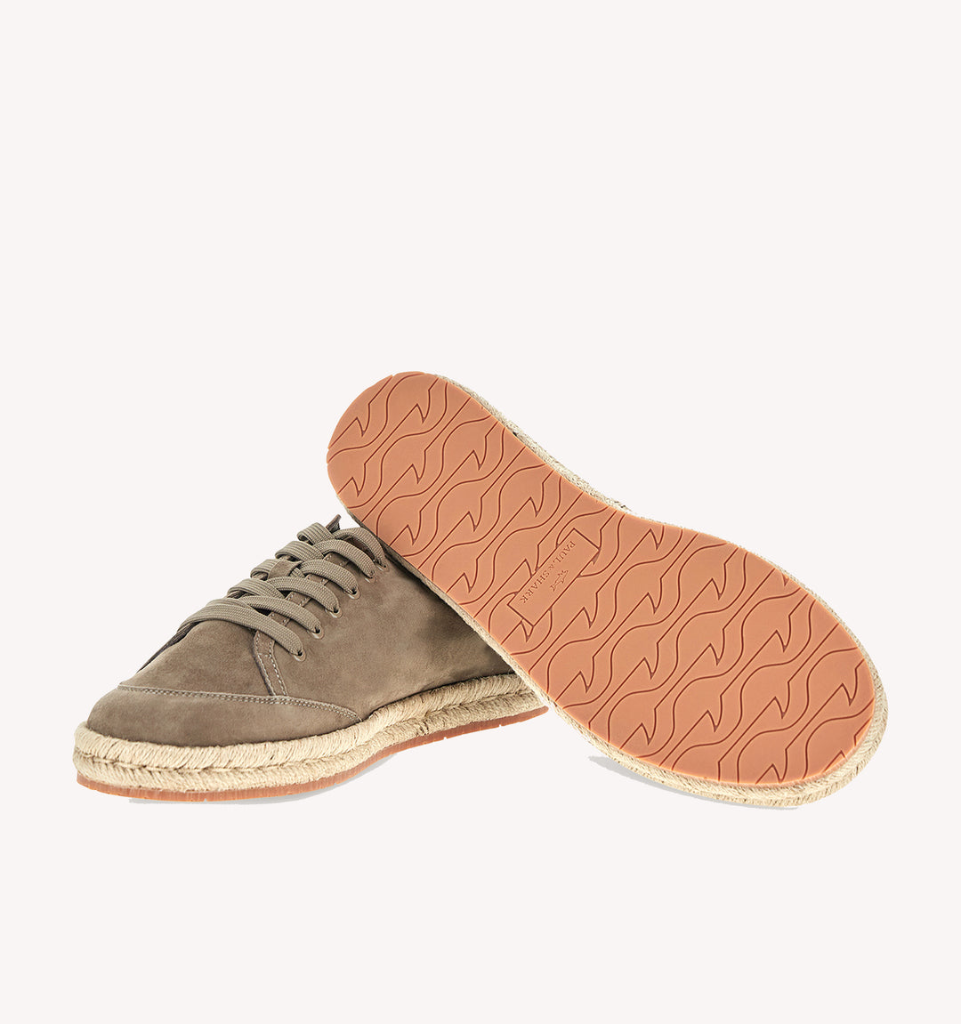 Paul & Shark Lace Up Espadrilles in Taupe