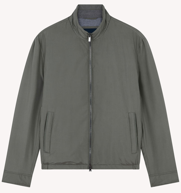 Paul & Shark Typhoon Silk Jacket in Agave Green