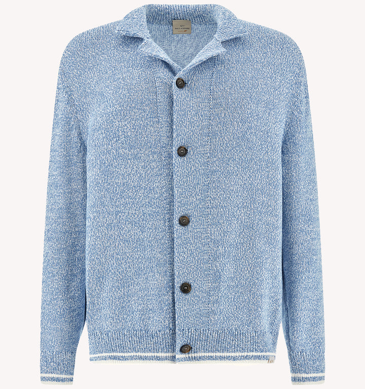 Paul & Shark Sweater in Bright White Blissful Blue