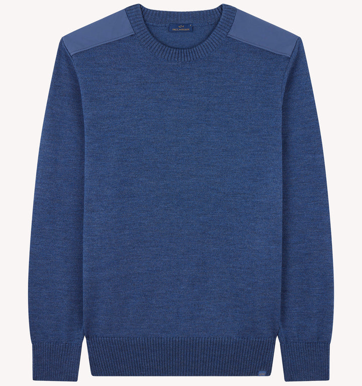 Paul & Shark Soft Cool Touch Crewneck Sweater in Vintage Indigo