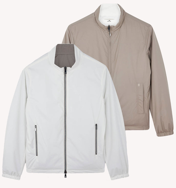 Paul & Shark Typhoon Platinum Reversible Jacket in Beige Medium Taupe