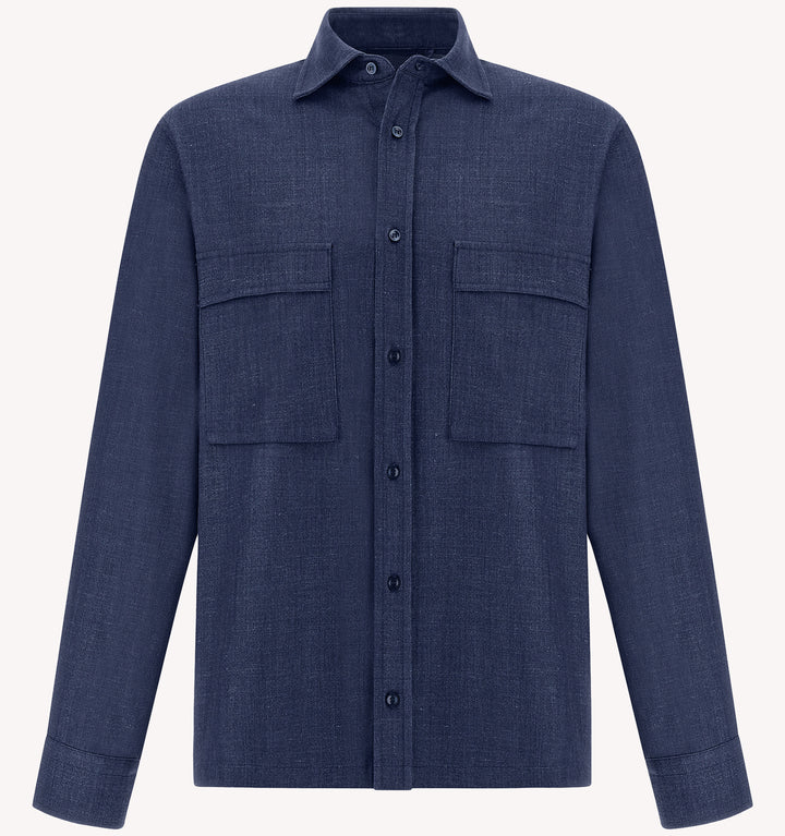 Paul & Shark Overshirt in Navy Blue