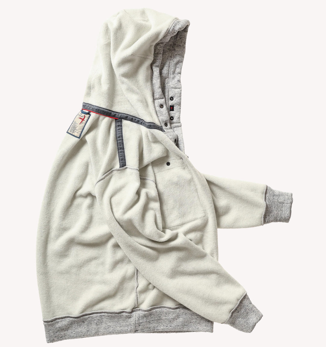 Relwen Micropile Hoodie in Light Grey Speck