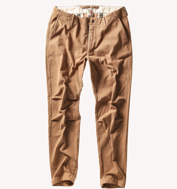 Relwen Moleskin Chino in Camel