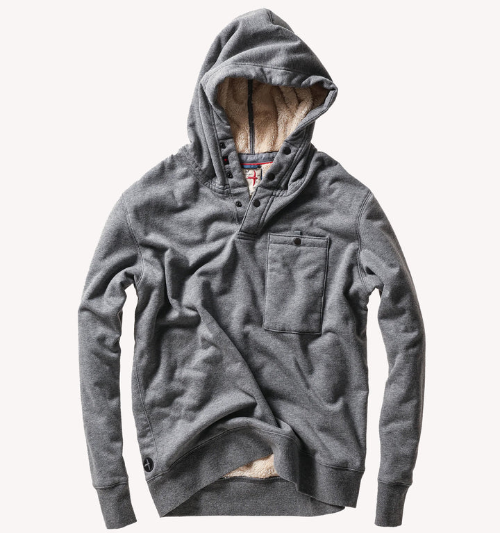 Relwen Superfleece Hoodie in Dark Grey Heather