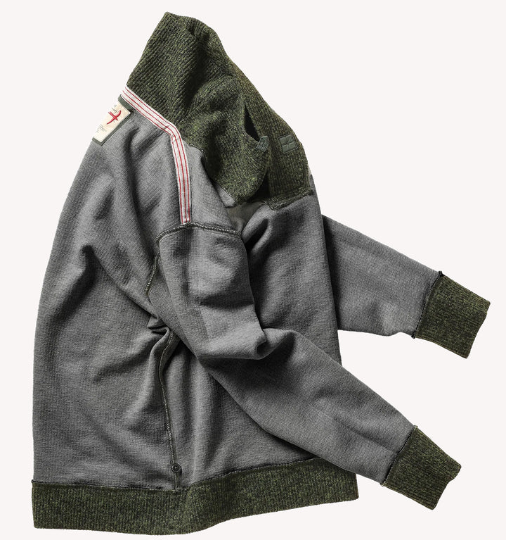 Relwen Ridge Twist Shawl in Dark Loden Marl