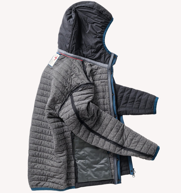 Relwen Windzip Hood Jacket in Black Fade