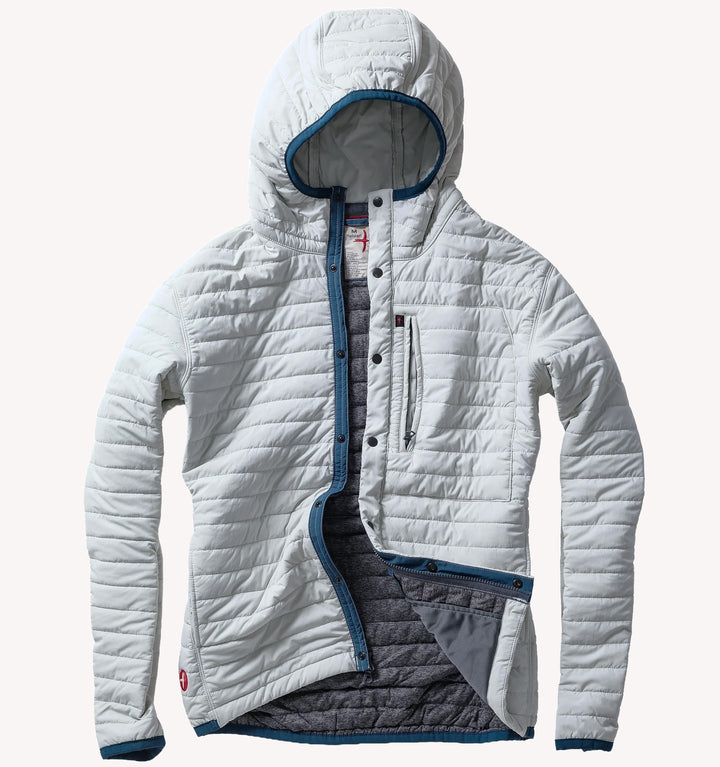 Relwen Windzip Hood Jacket in Chalk