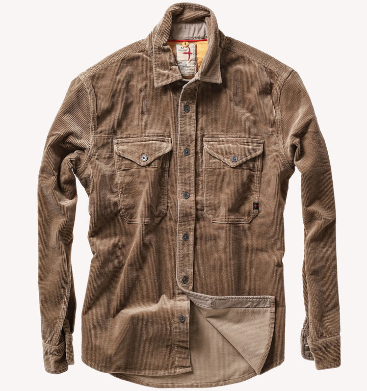 Relwen Cord Workshirt in Mushroom