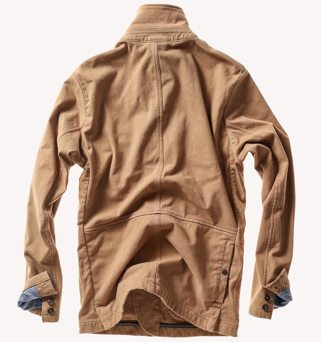 Relwen Moleskin Trap Blazer in Camel