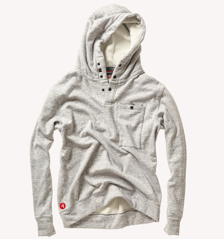 Relwen Micropile Hoodie in Light Grey Speck