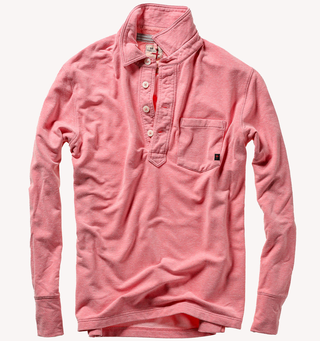 Relwen Loopback Polo in Pink Heather