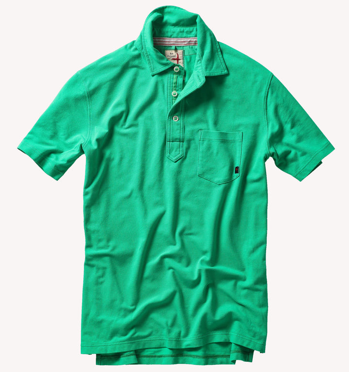 Relwen Piqué Slot Polo in Kelly Green