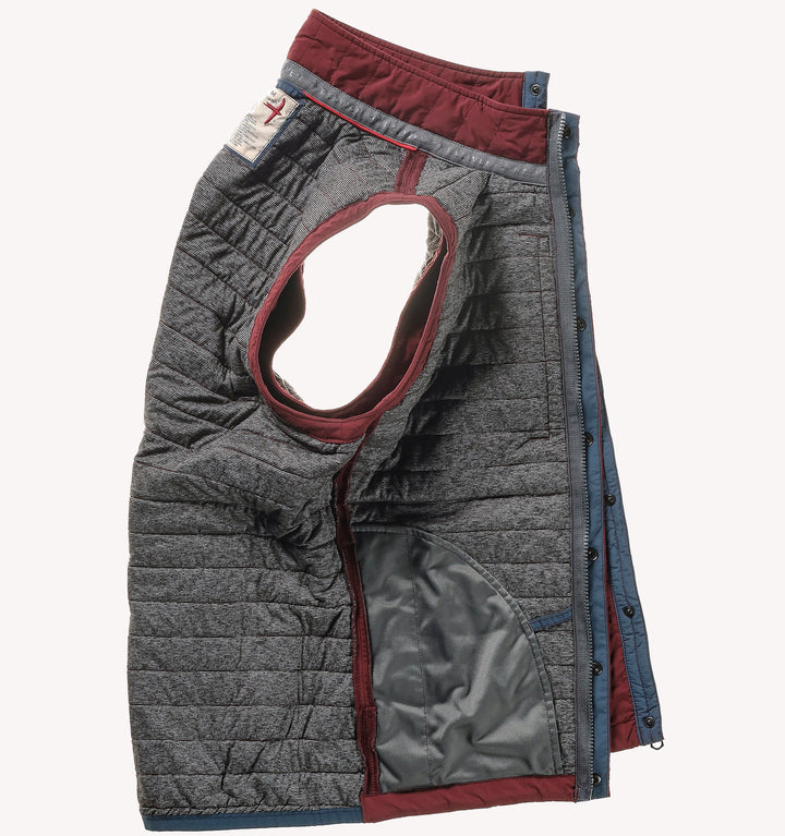 Relwen Windzip Vest in Burgundy