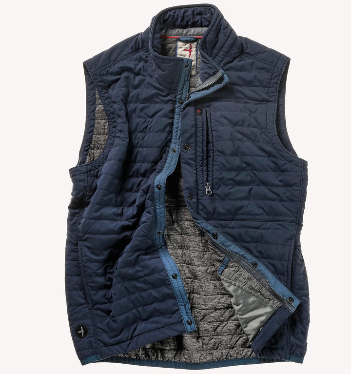 Relwen Windzip Vest in Bright Navy