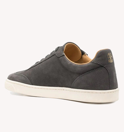 Brunello Cucinelli Pebbled Sneaker in Dark Grey