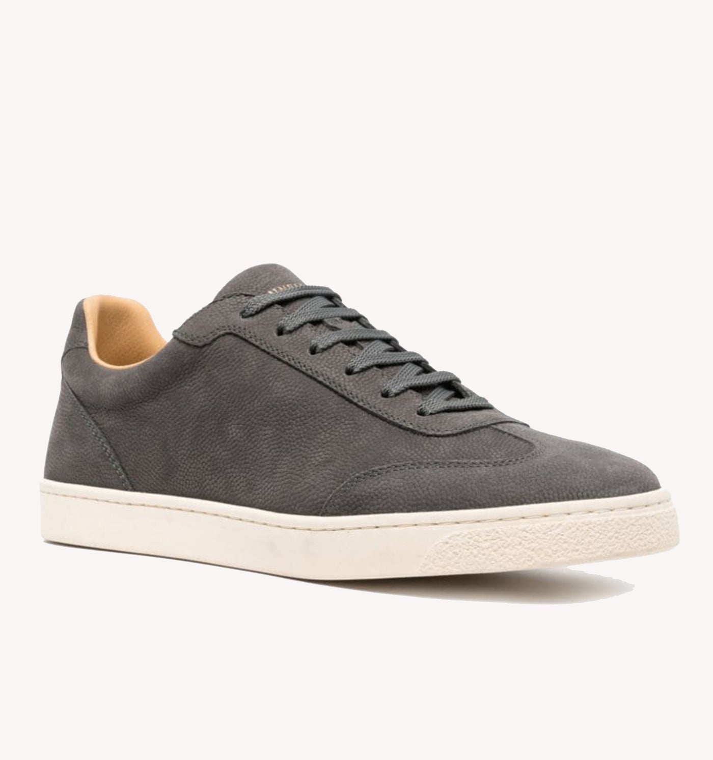 Brunello Cucinelli Pebbled Sneaker in Dark Grey