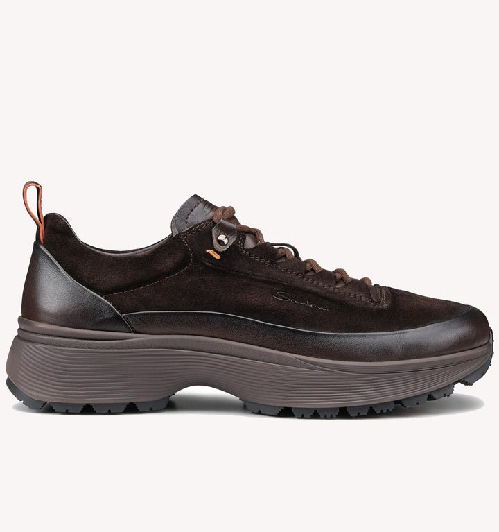 Santoni Bounce Sneaker in Quercia Brown