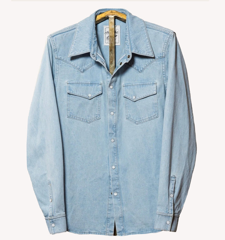 Savas Allen Shirt Jacket in Light Wash