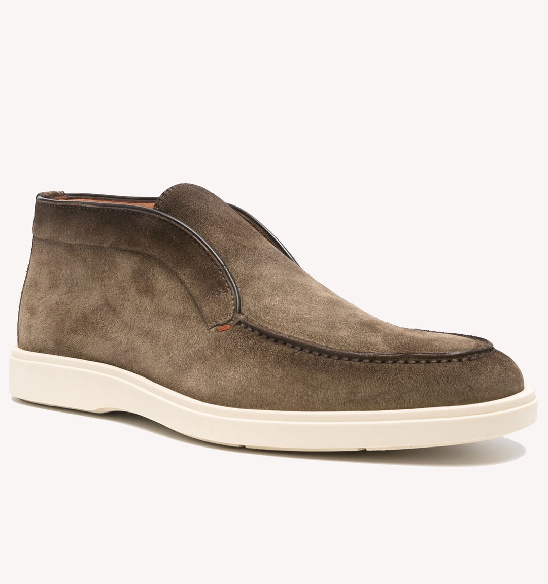 Santoni Digits Desert Boot in Olive Brown