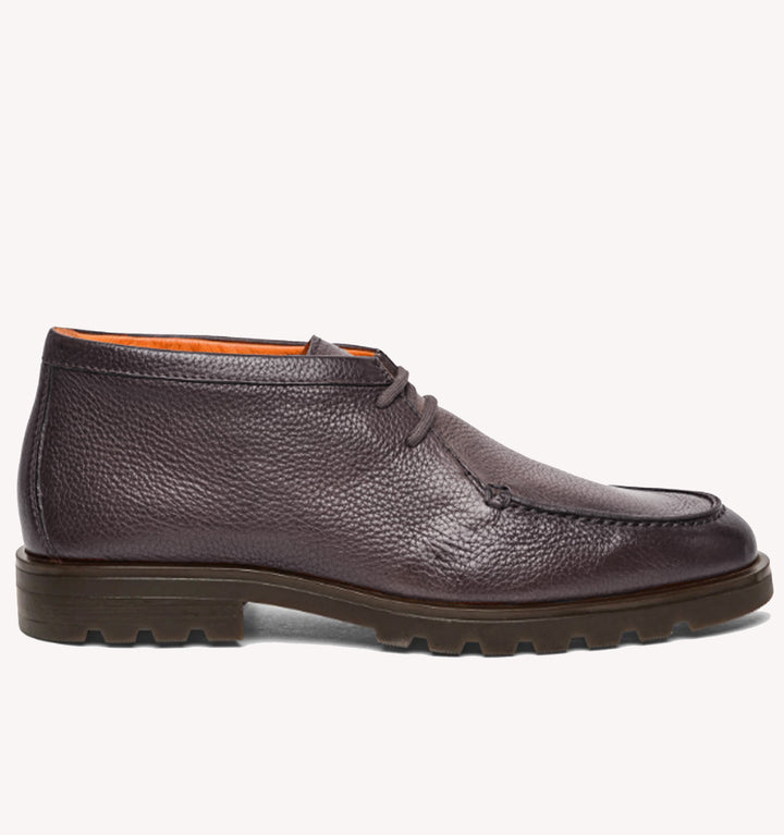 Santoni Rock Chukka Boot in Purple Grey