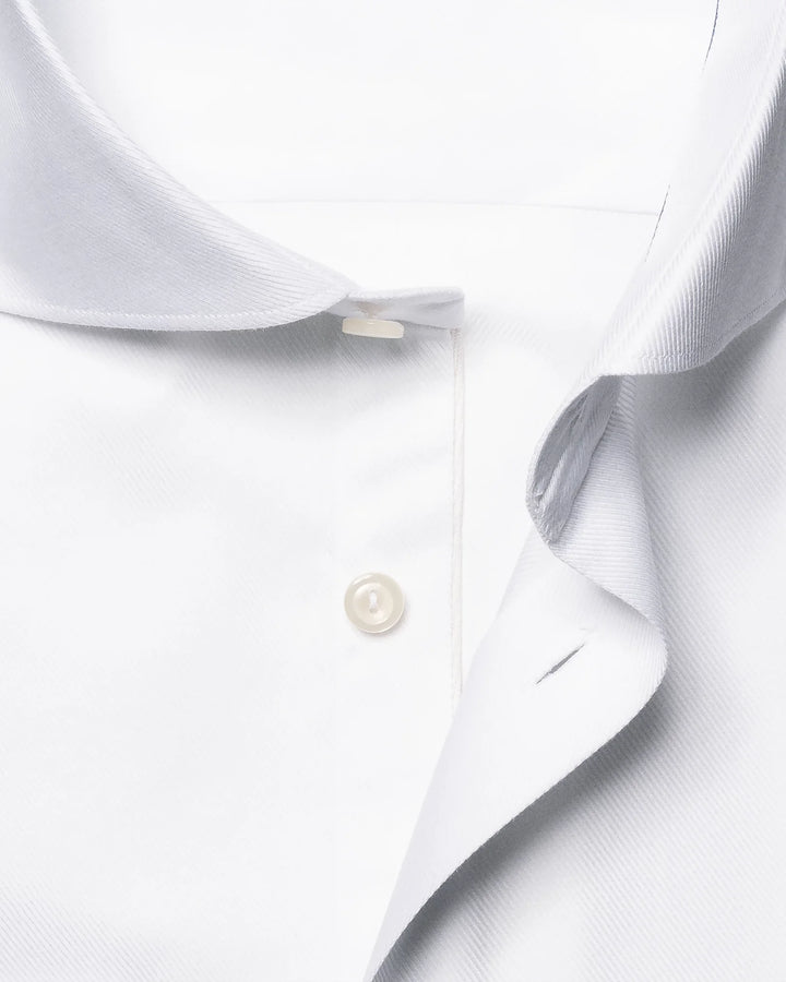 Eton Calvary Twill Dress Shirt in White