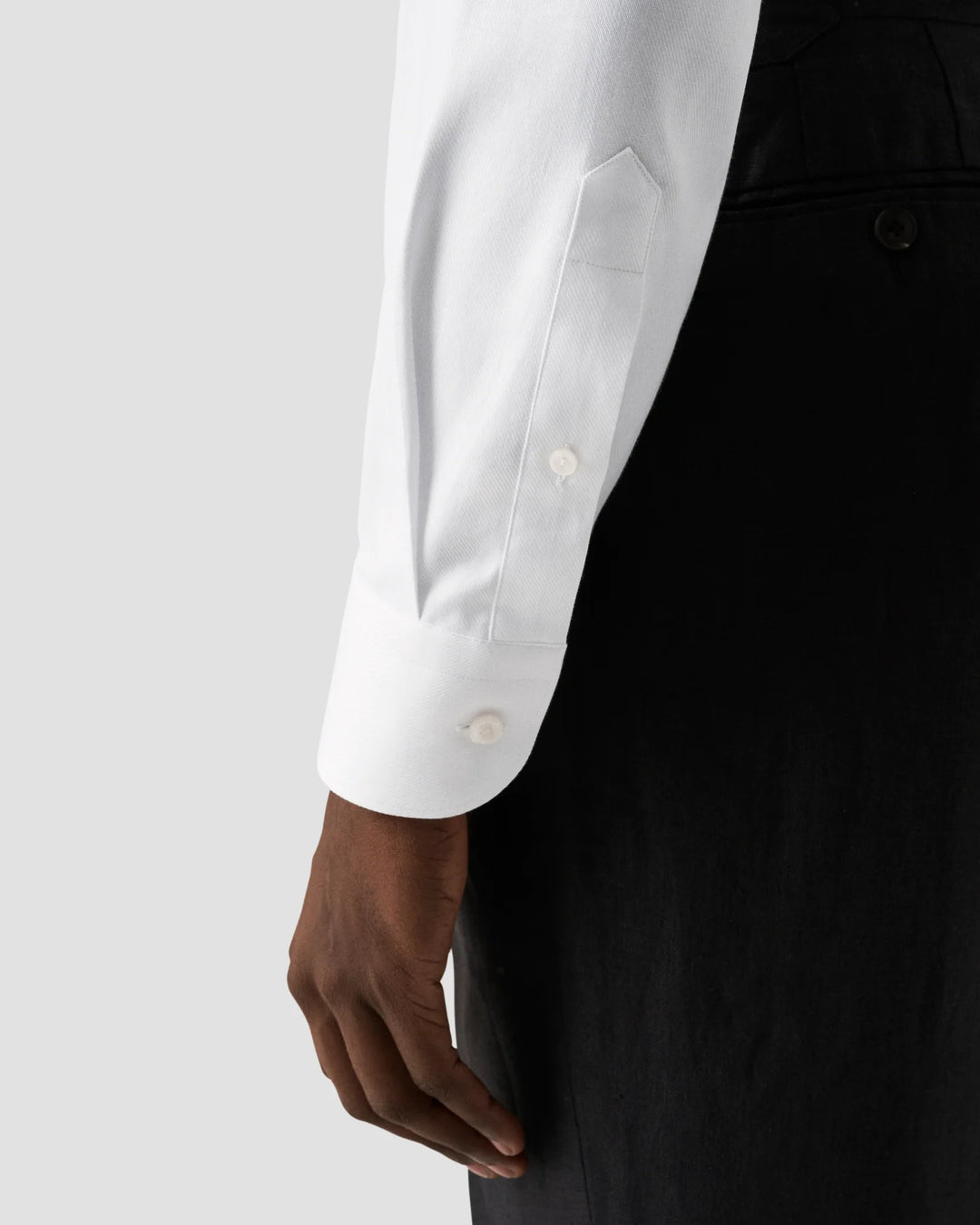 eton white dress shirt Eton White Textured Twill Evening Shirt | Slim Fit