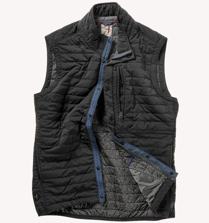 Relwen Windzip Vest in Black Fade