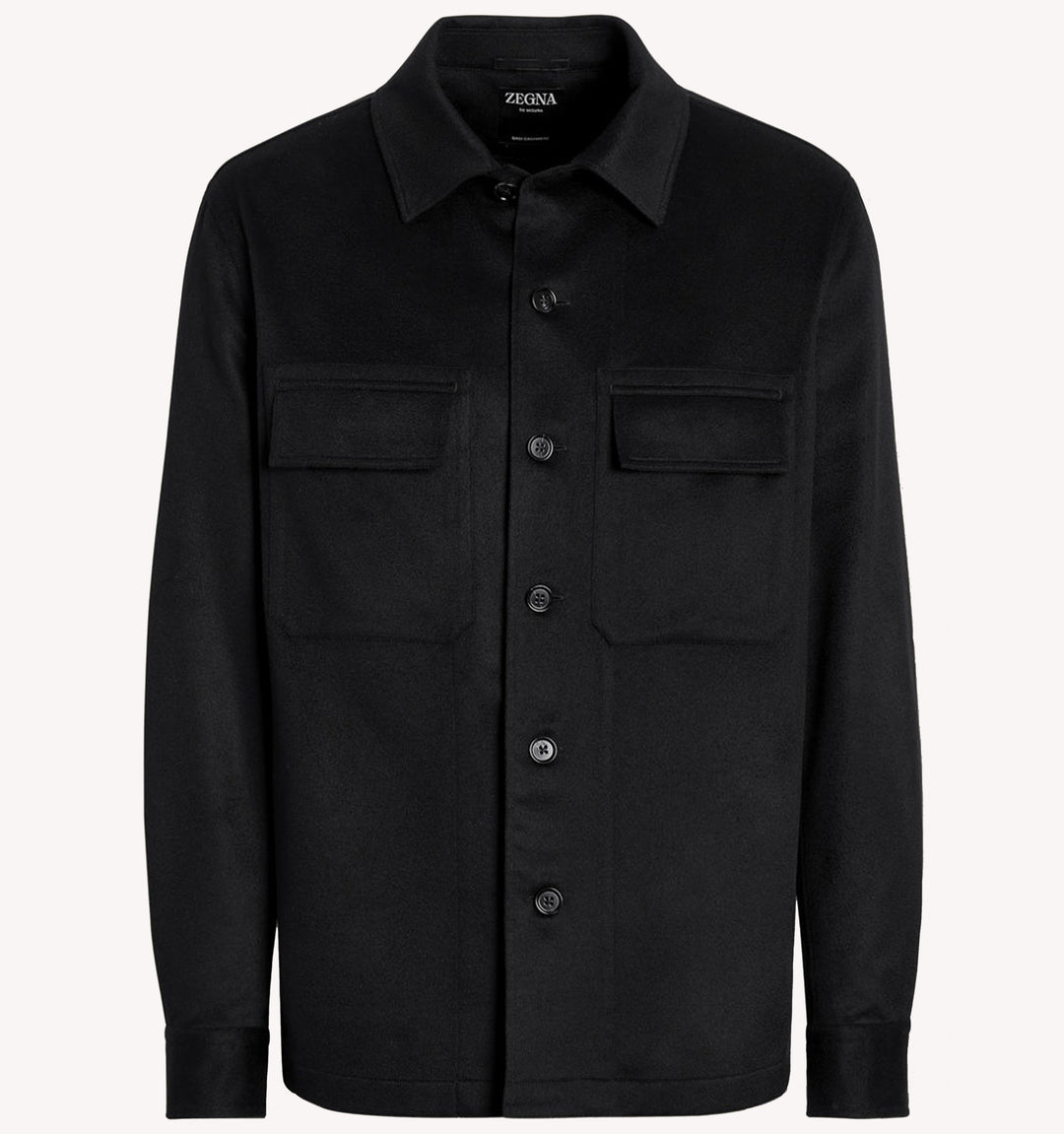 Zegna Overshirt in Black