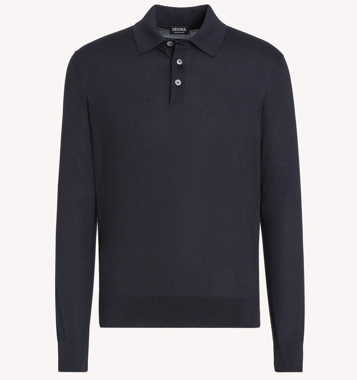 Zegna Polo in Navy Blue
