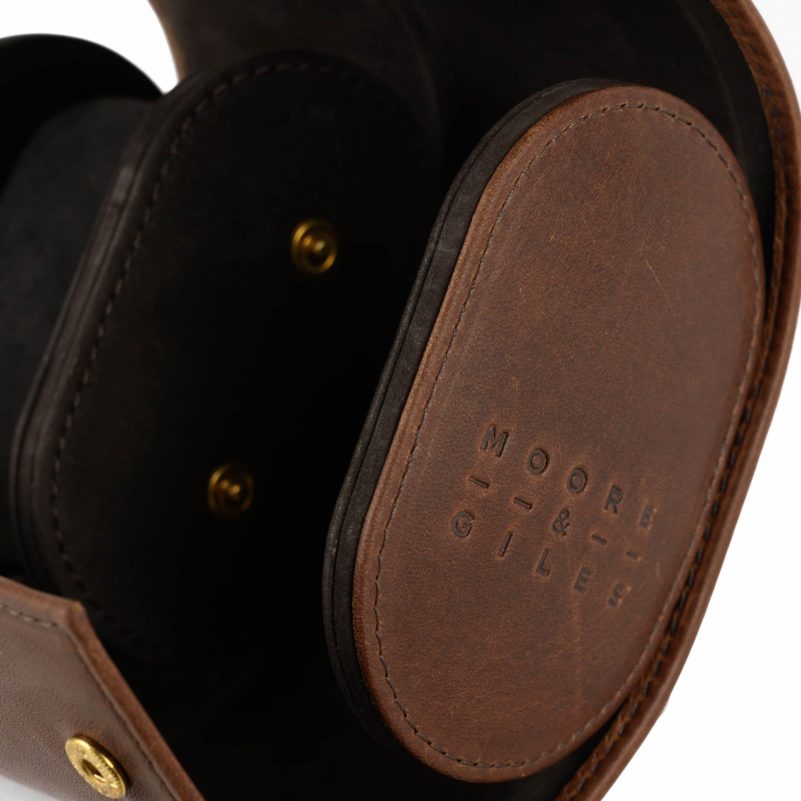 Moore & Giles Double Watch Case in Baldwin Oak