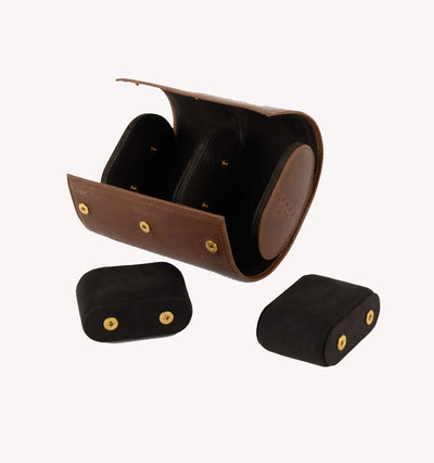 Moore & Giles Double Watch Case in Baldwin Oak