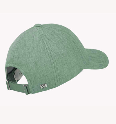 Varsity Linen Hat in Pistachio Green