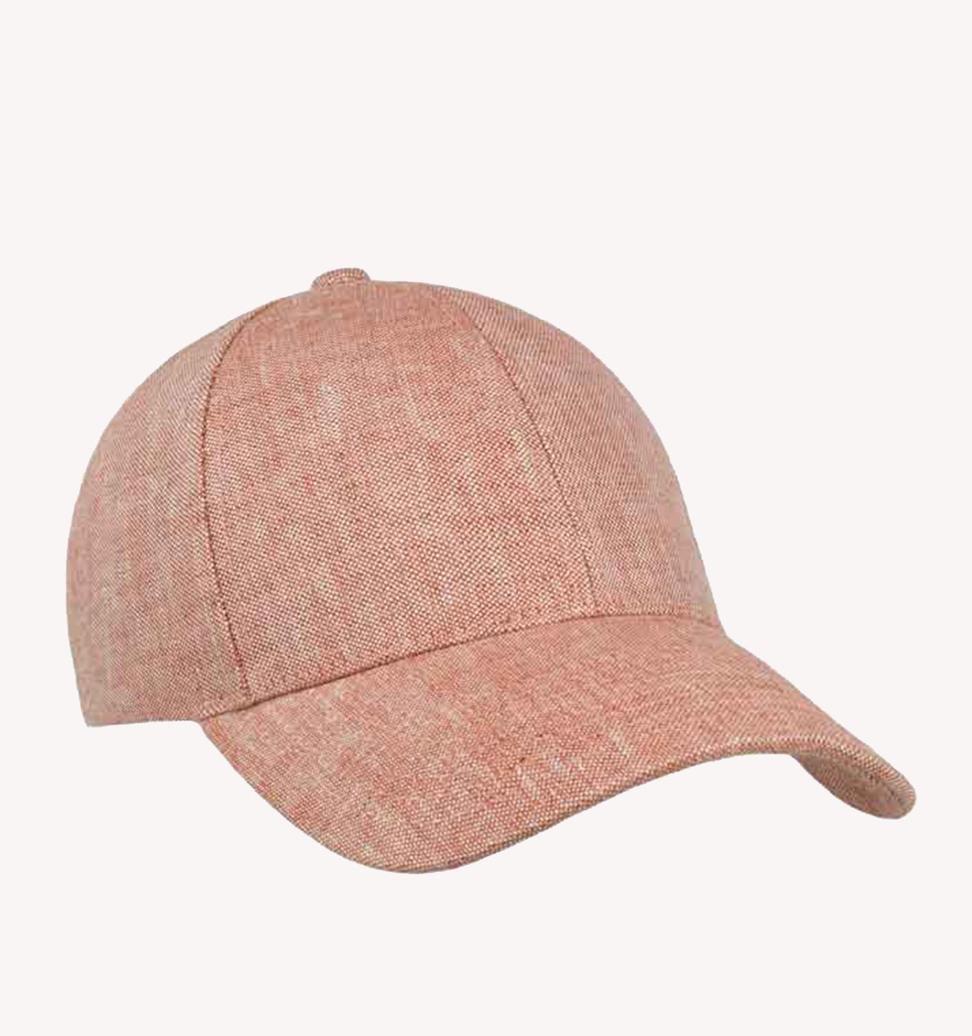 Varsity Linen Hat in Pale Rust