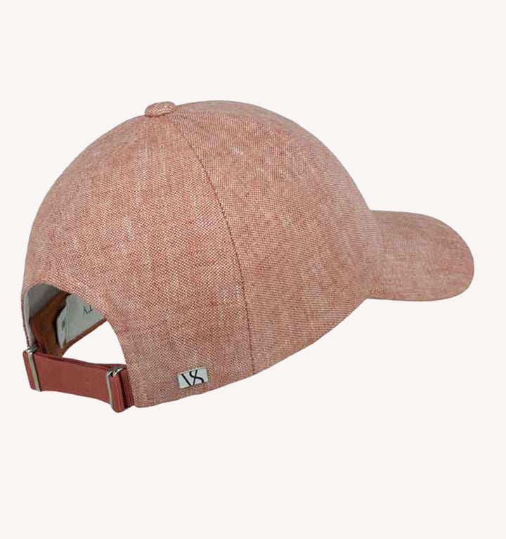 Varsity Linen Hat in Pale Rust