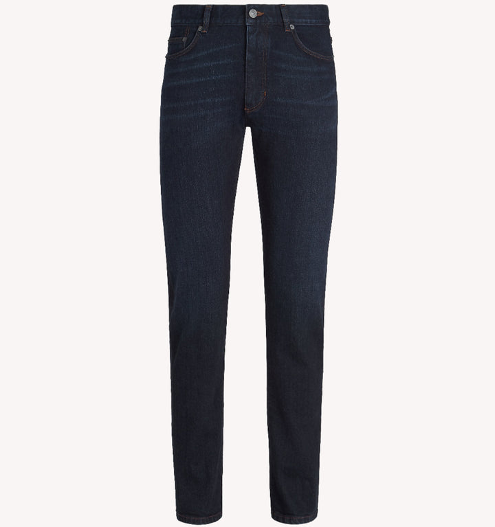 Zegna City 5-Pocket Jean in Dark Denim