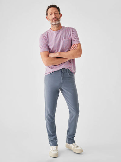 Faherty Stretch Terry 5-Pocket in Faded Ocean