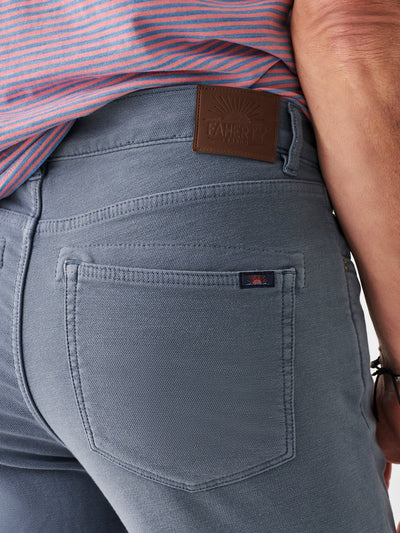 Faherty Stretch Terry 5-Pocket in Faded Ocean