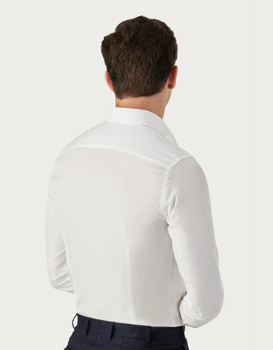 Canali Dress Shirt in White - Taylor Richards & Conger Canali Dress Shirt in White - Taylor Richards & Conger